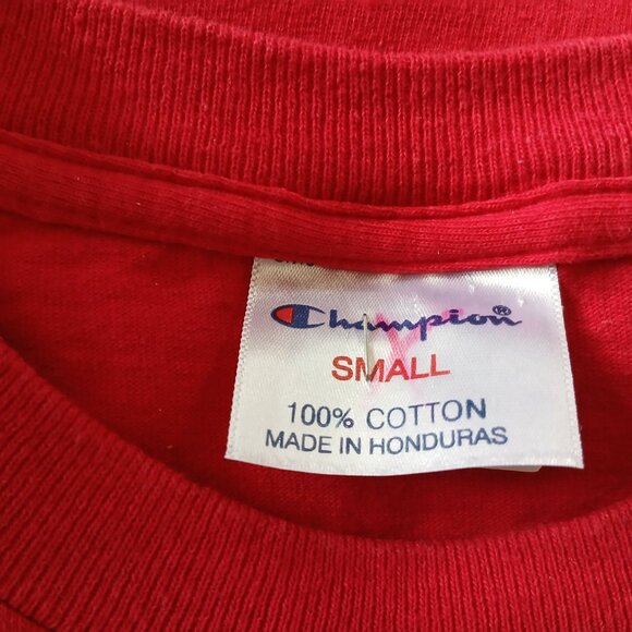 Nebraska Cornhuskers Champion T-Shirt Men’s Small Red NCAA College Tee Cotton - Picture 3 of 4